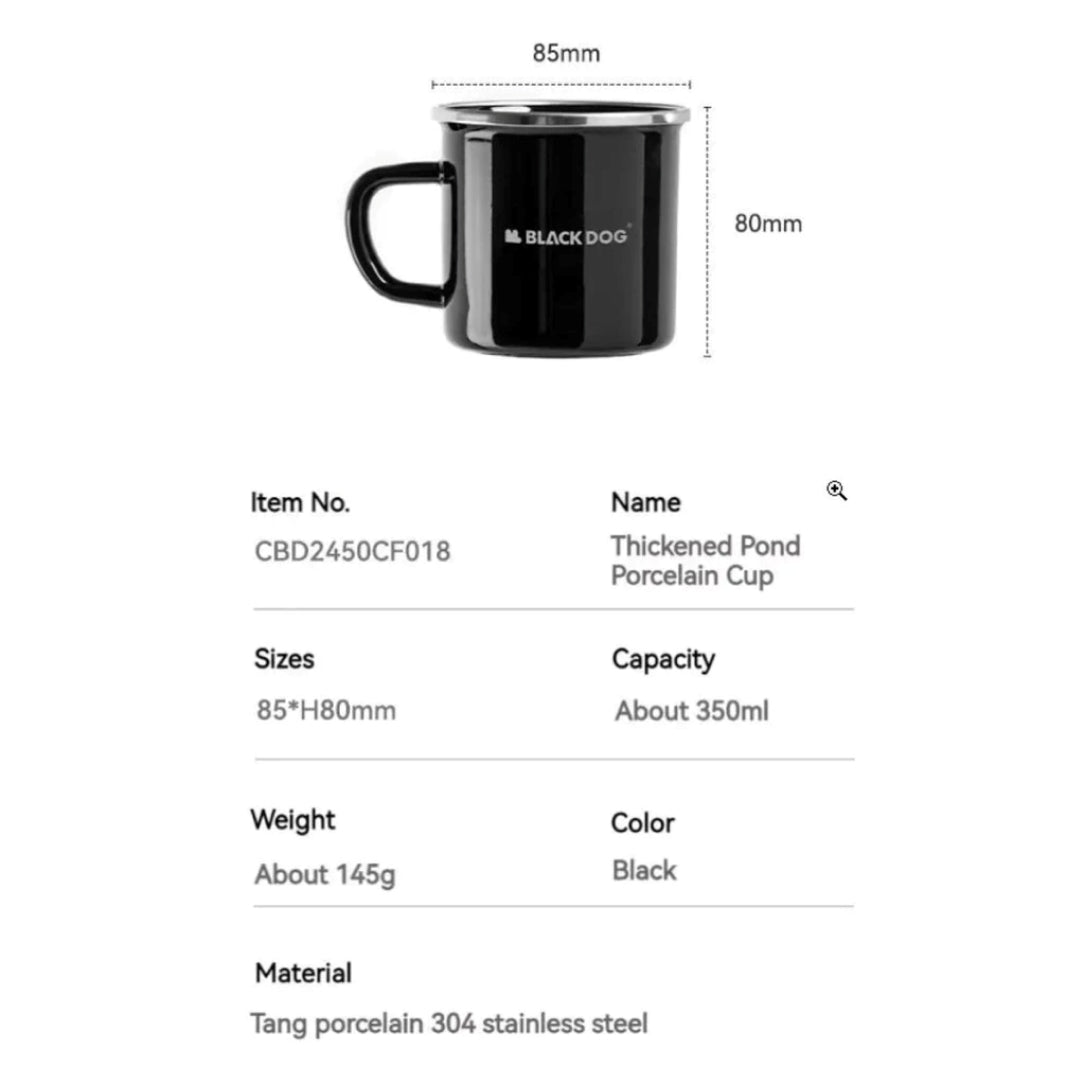 BD138-139 | BLACKDOG _ Thick Enamel Tableware Plate & Cup | BD138 | BD139