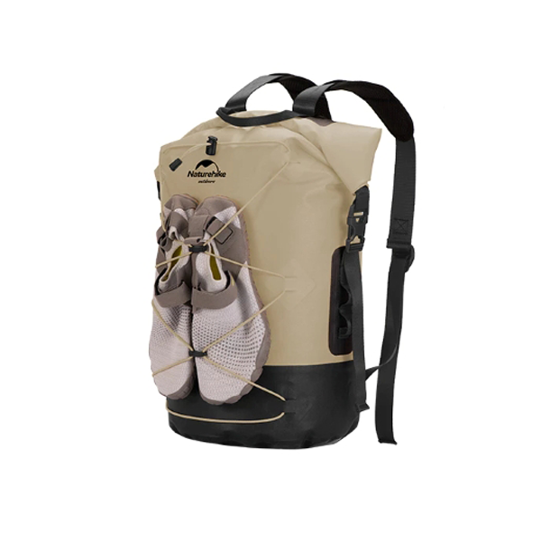NH135 | NATUREHIKE NH21FSB04_Shimmer-TPU wet and dry separation waterproof bag | Khaki 20L (without shoes)