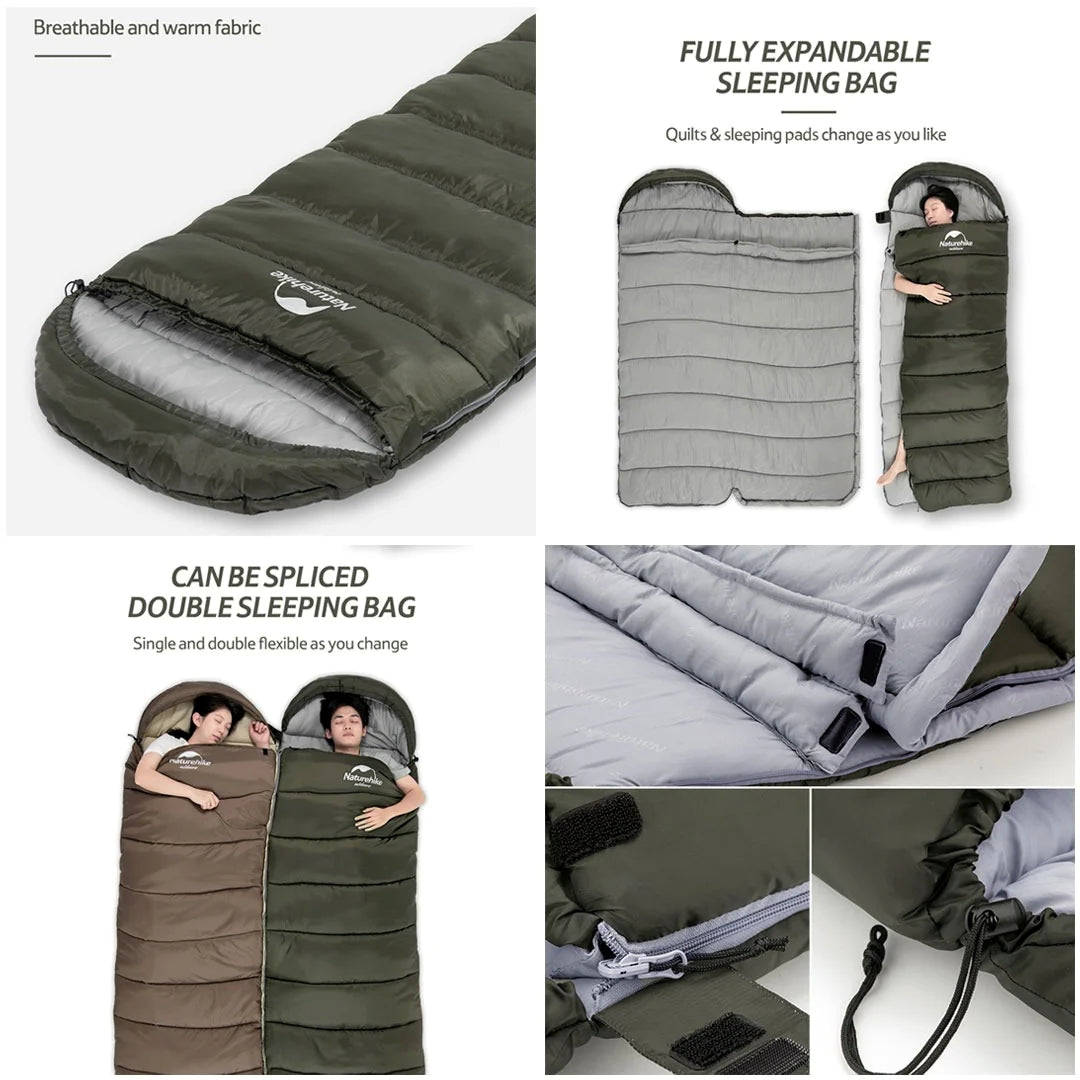 NH046-047 | NATUREHIKE NH20MSD07 _ U-Series Envelope Sleeping Bag with Hood | NH046 | NH047 |