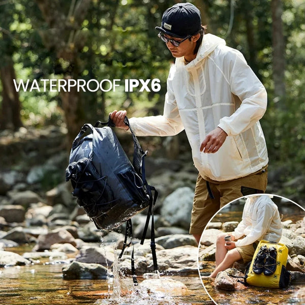 NH134 | NATUREHIKE CNH22BB003_ (Far mountain) Lightweight shoulder waterproof bag | Dark Grey -25L(without shoes)
