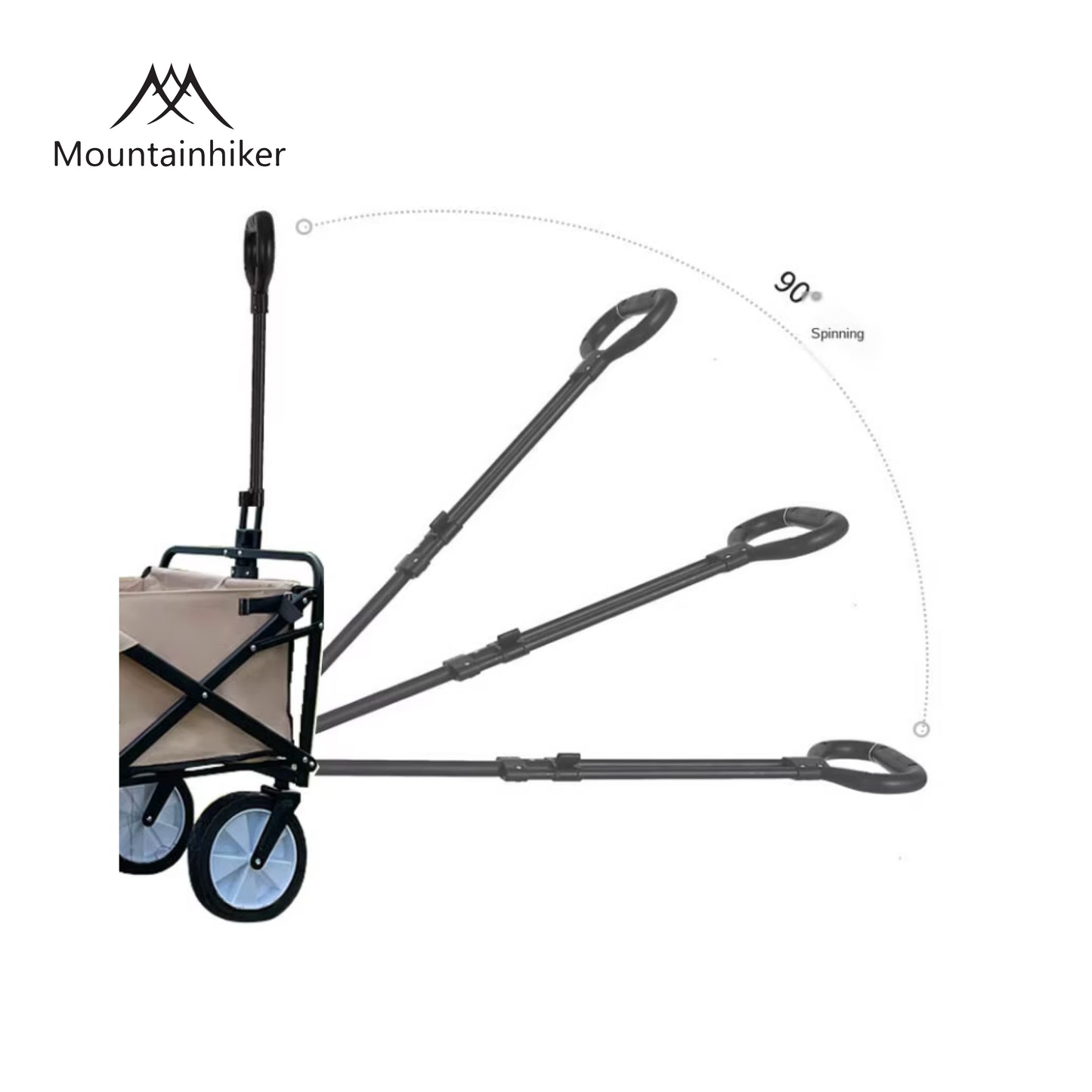 MH004-SZK151 MOUNTAINHIKER Khaki Camp Cart Small