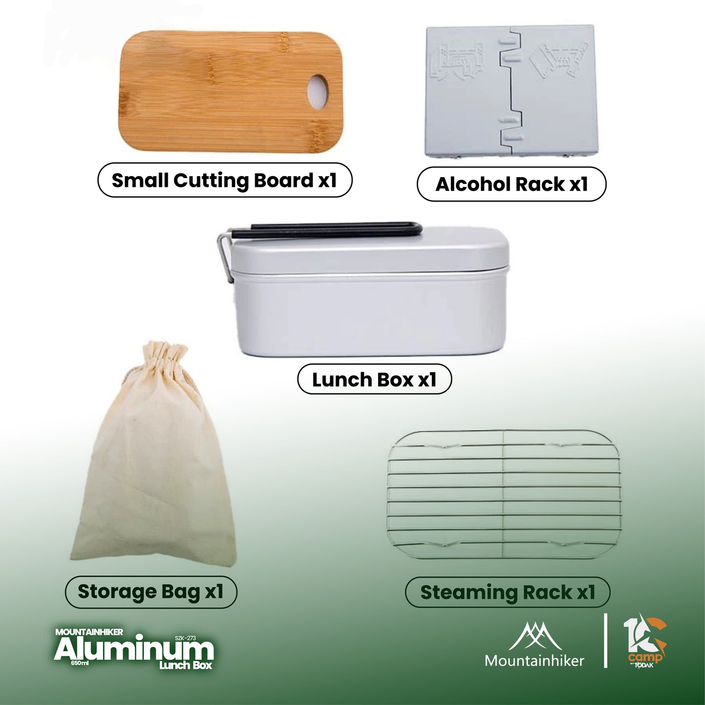 MH054 SZK273 Aluminum Lunch Box