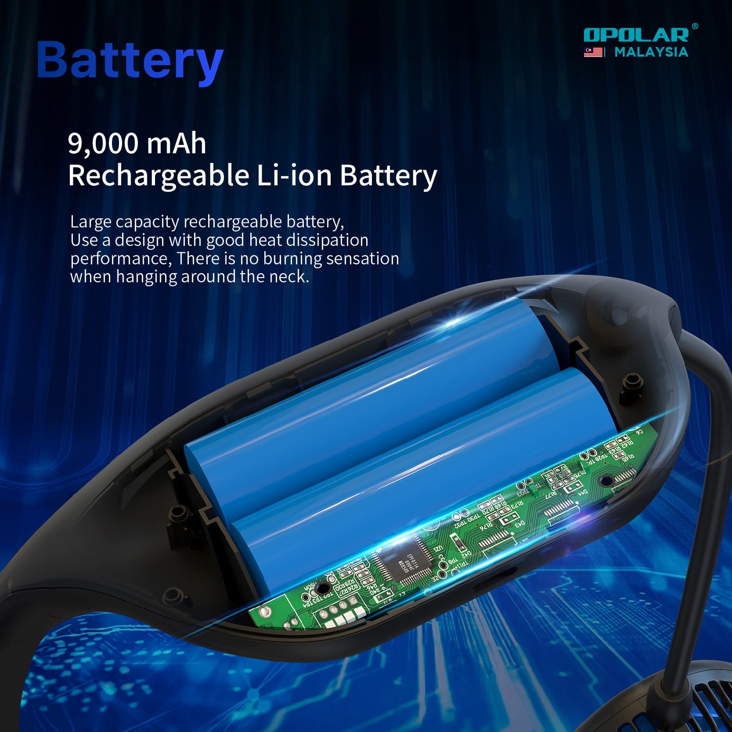 OP016 | OPOLAR NF171 _ Neck Fan | 10W 9,000mAH