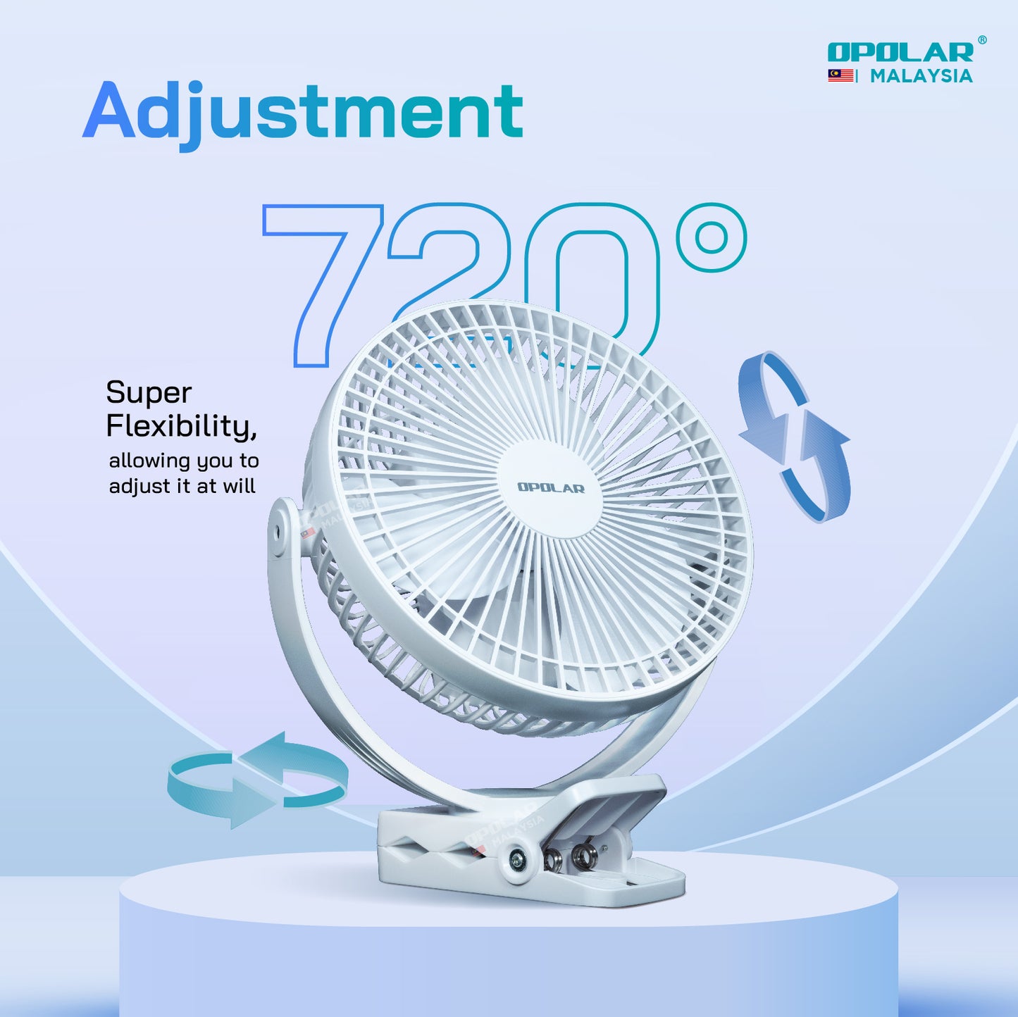 OP004 | OPOLAR WH310 _ Clip Fan | 10,000mAH