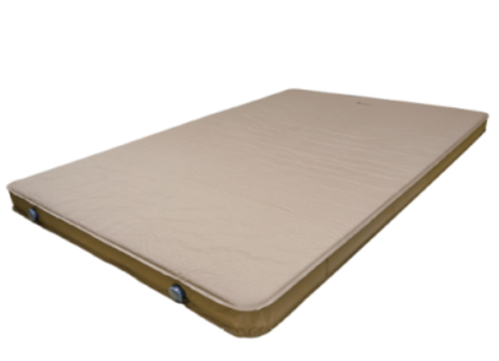 Beige mattress or mat on a white background