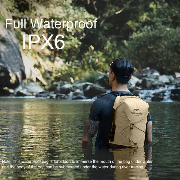 NH135 | NATUREHIKE NH21FSB04_Shimmer-TPU wet and dry separation waterproof bag | Khaki 20L (without shoes)