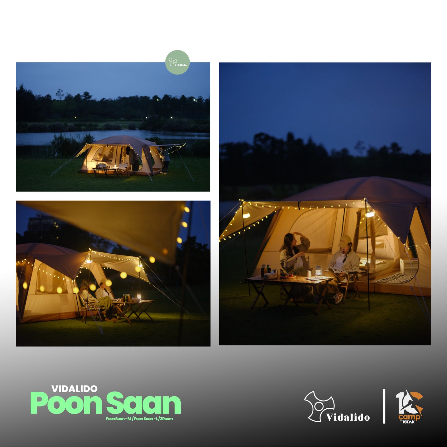 VD003~034 VIDALIDO Poon Saan Camping Tent | VD003 | VD004 | VD033 | VD034 |