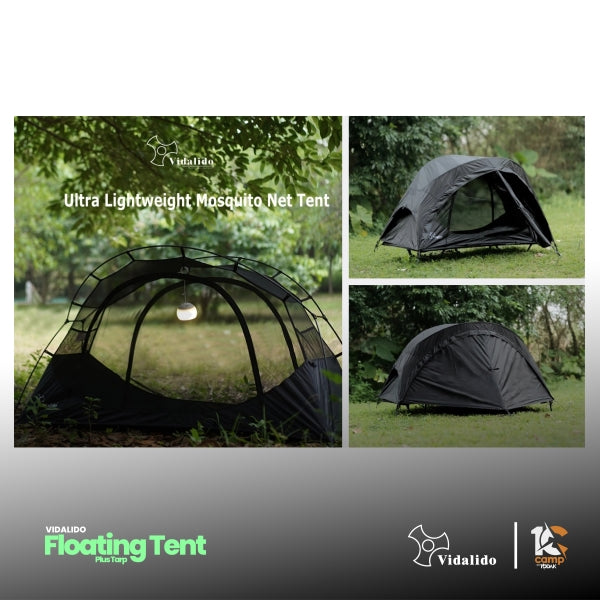 VD035-036 | VIDALIDO Floating Plus Tarp | VD035 BLACK | VD036 kHAKI |