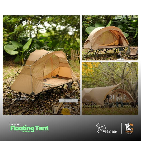 VD035-036 | VIDALIDO Floating Plus Tarp | VD035 BLACK | VD036 kHAKI |