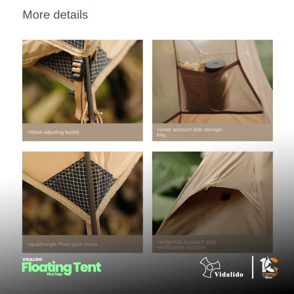 VD035-036 | VIDALIDO Floating Plus Tarp | VD035 BLACK | VD036 kHAKI |