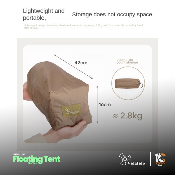 VD035-036 | VIDALIDO Floating Plus Tarp | VD035 BLACK | VD036 kHAKI |